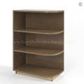 Rustic Wood Shaker Base End Shelf (Reversible)