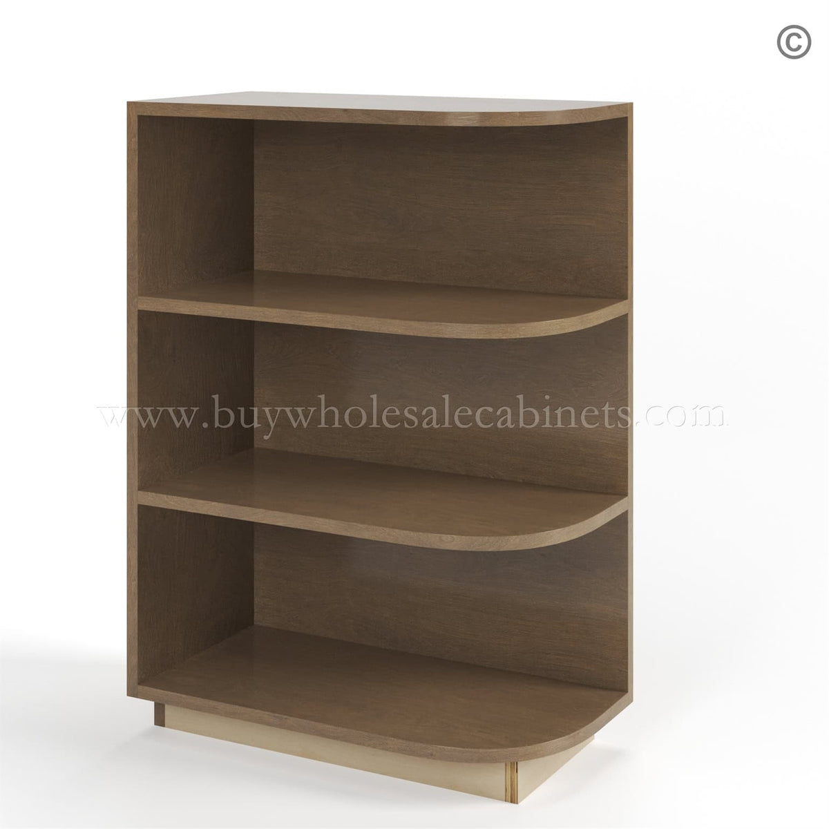 Rustic Wood Shaker Base End Shelf (Reversible)