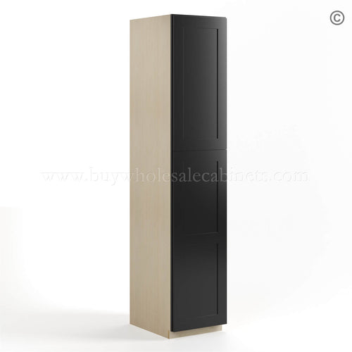 Black Shaker 18″ W Utility Pantry Cabinet