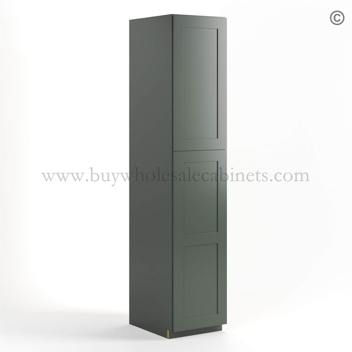 Green Shaker 18″ W Utility Pantry Cabinet
