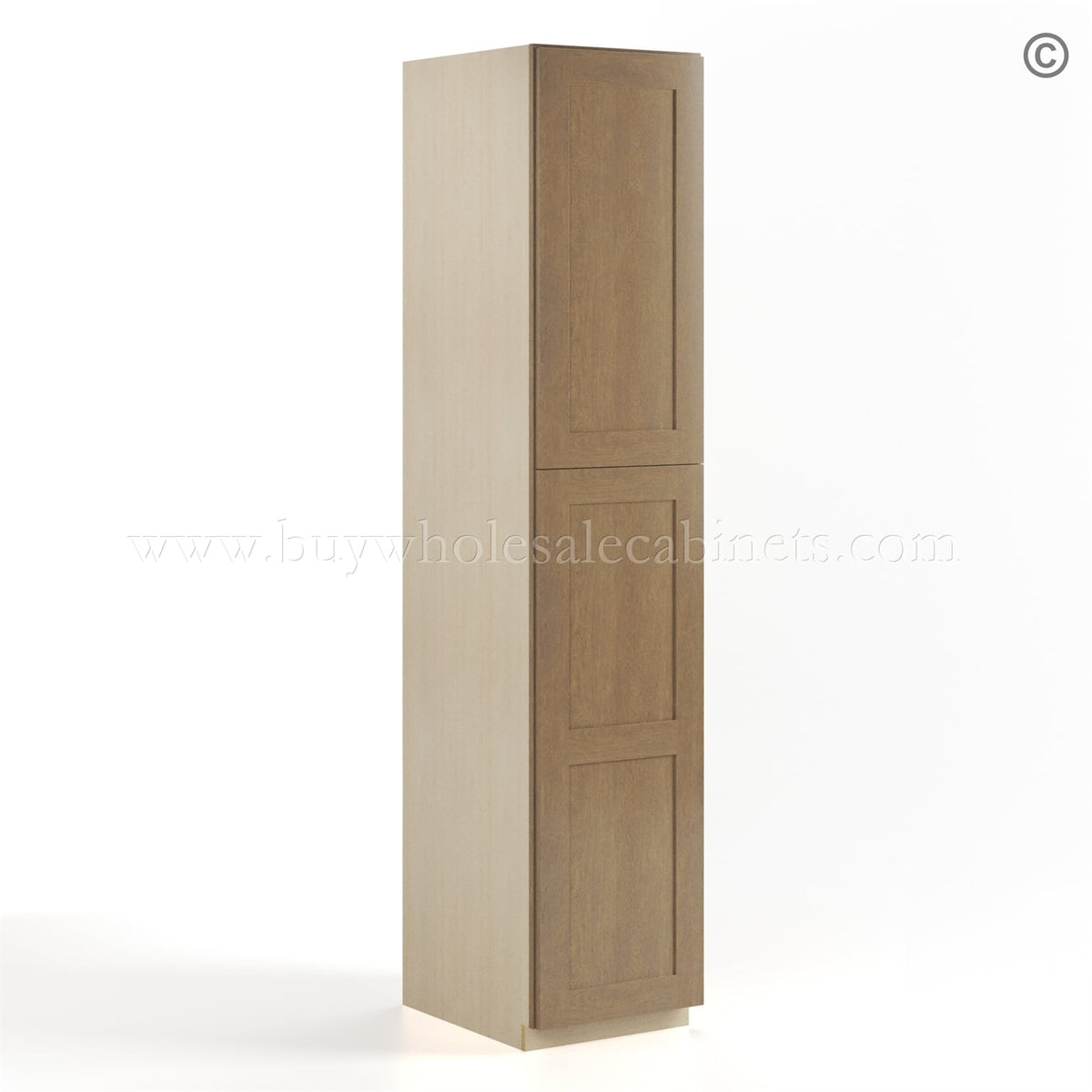 Rustic Wood Shaker 18″ W Utility Pantry Cabinet