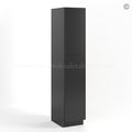 Slim Black Shaker Tall Pantry Cabinet with 2 Doors