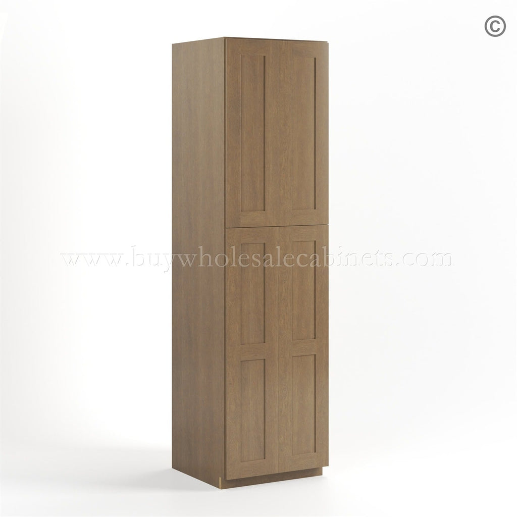 Rustic Wood Shaker 24″ W Utility Pantry Cabinet