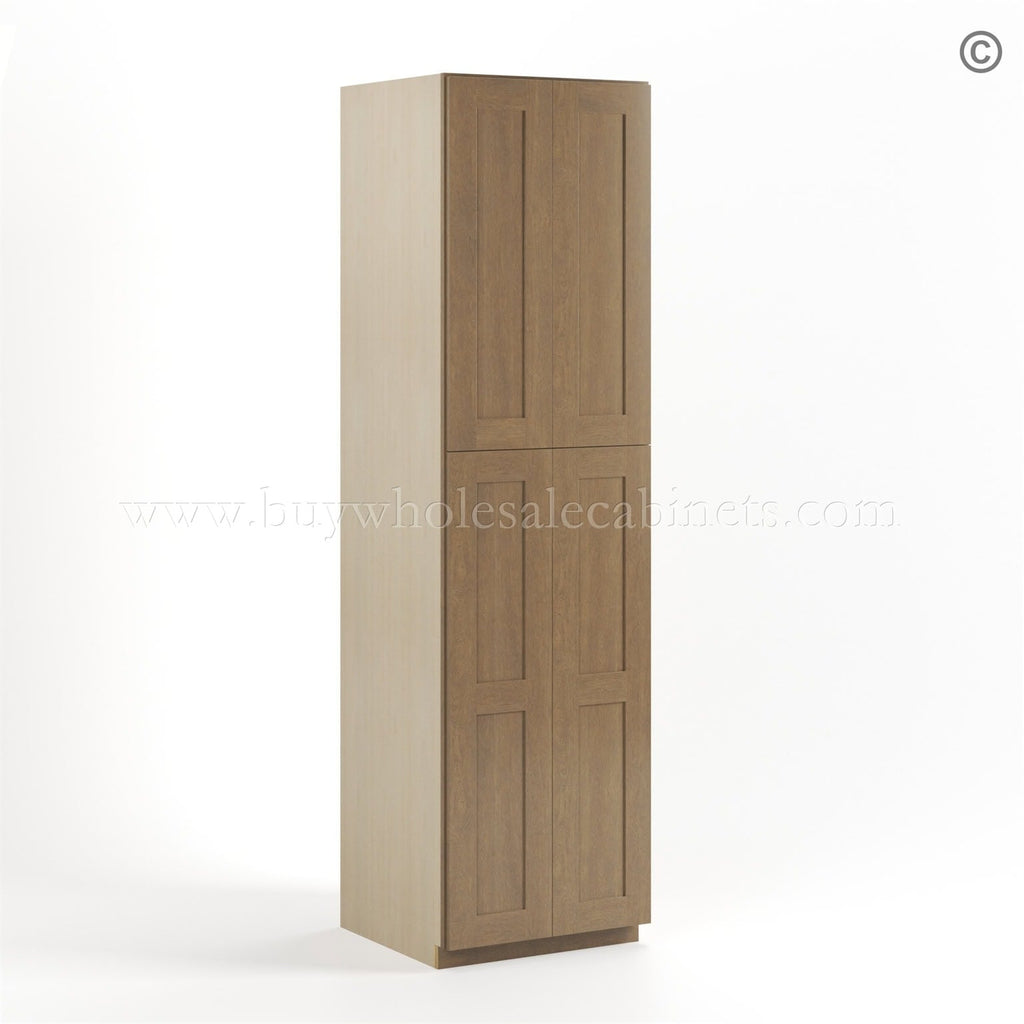Rustic Wood Shaker 24″ W Utility Pantry Cabinet