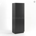 Slim Black Shaker Tall Pantry Cabinet with 4 Doors