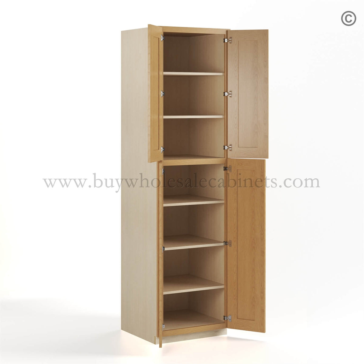 Treasure Chest Shaker 24″ W Utility Pantry Cabinet