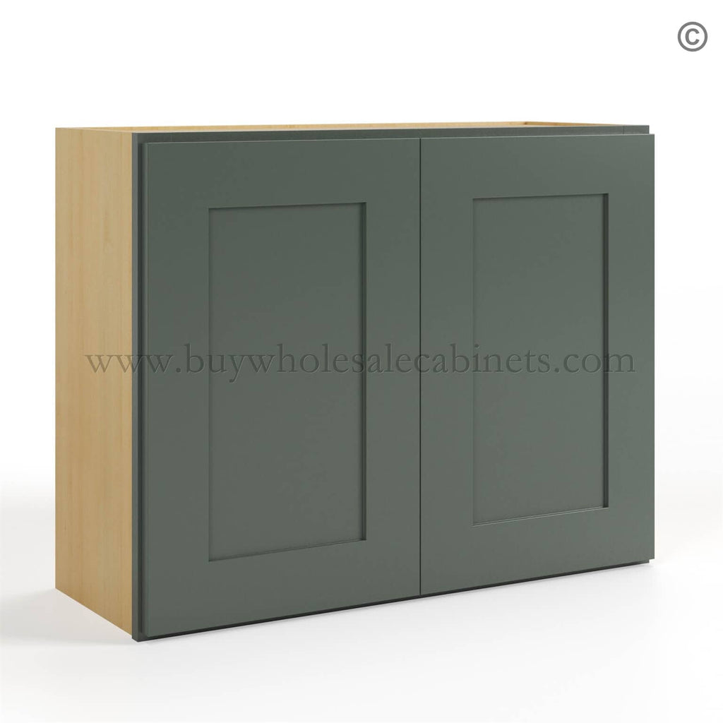 Green Shaker 24″ H Double Door Wall Cabinet