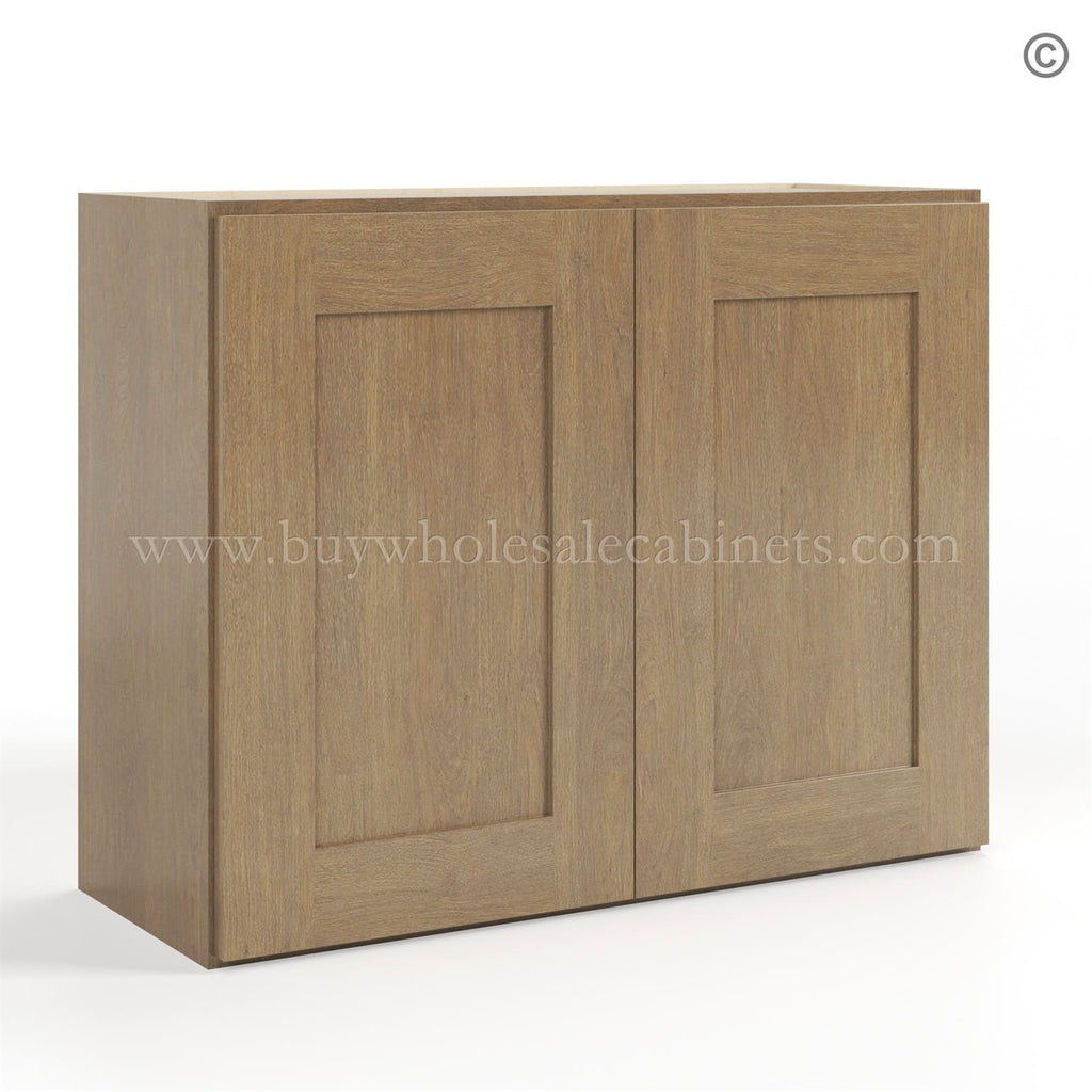 Rustic Wood Shaker 24″ H Double Door Wall Cabinet
