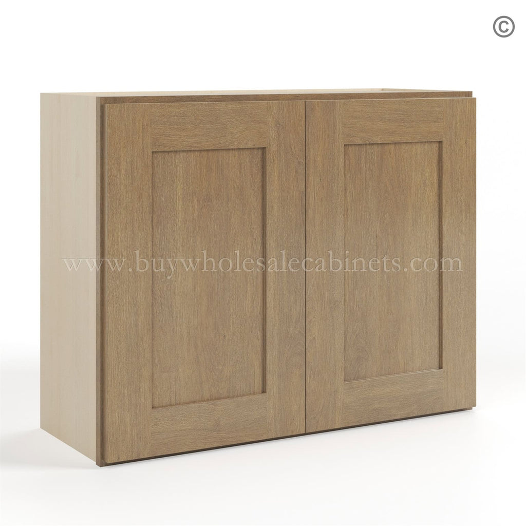 Rustic Wood Shaker 24″ H Double Door Wall Cabinet