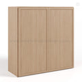 Slim Oak Shaker 42″H Double Door Wall Cabinet