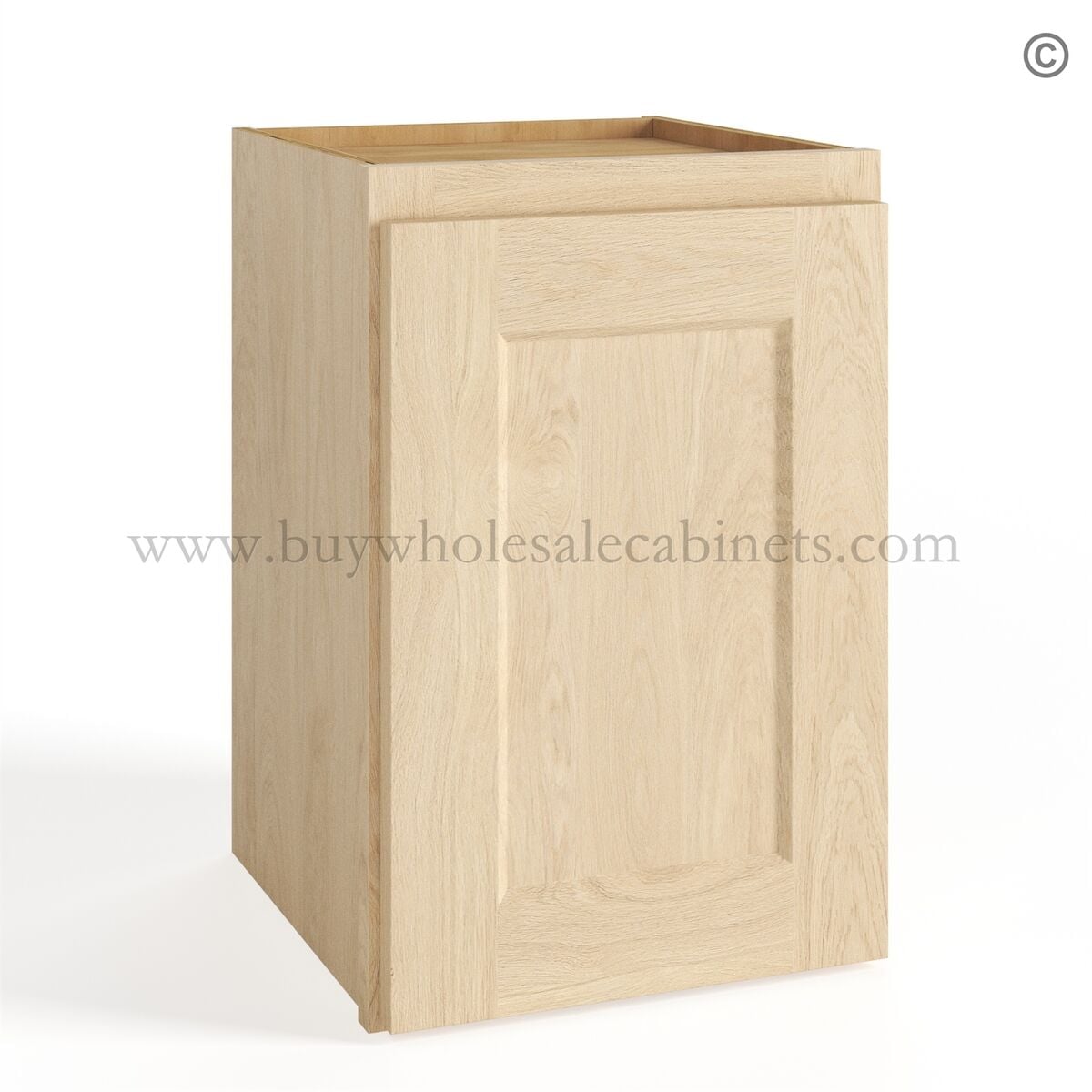 Unfinished Shaker 12″ Wall Cabinet Single Door