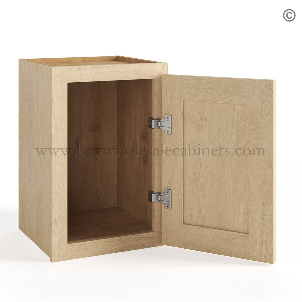 Unfinished Shaker 12″ Wall Cabinet Single Door