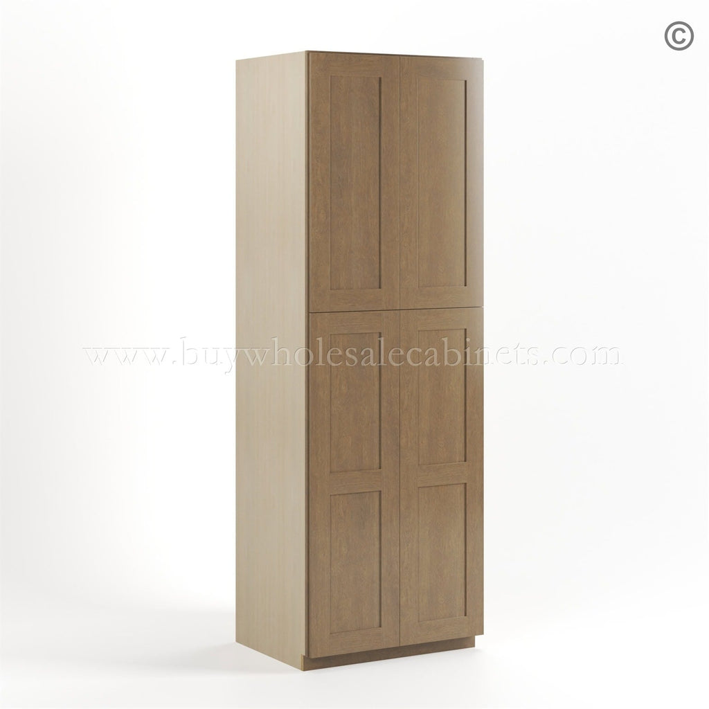 Rustic Wood Shaker 30″ W Utility Pantry Cabinet