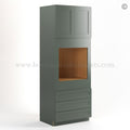 Green Shaker 33″ W Oven Pantry Cabinet