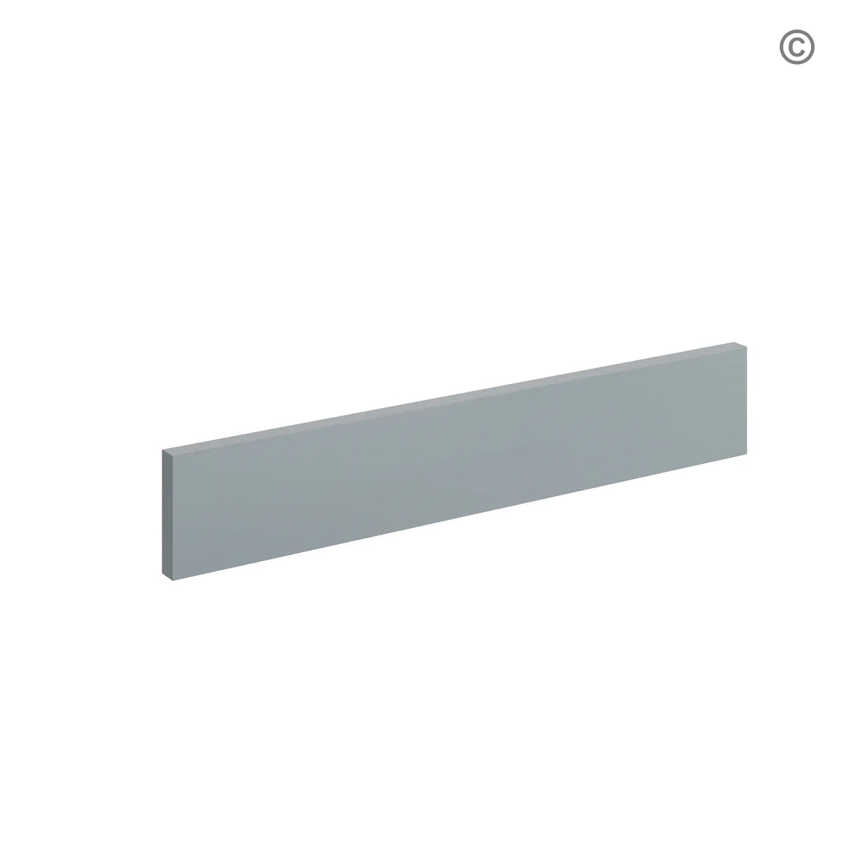 Gray Shaker Toe Kick