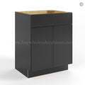 Slim Black Shaker Vanity Sink Cabinet