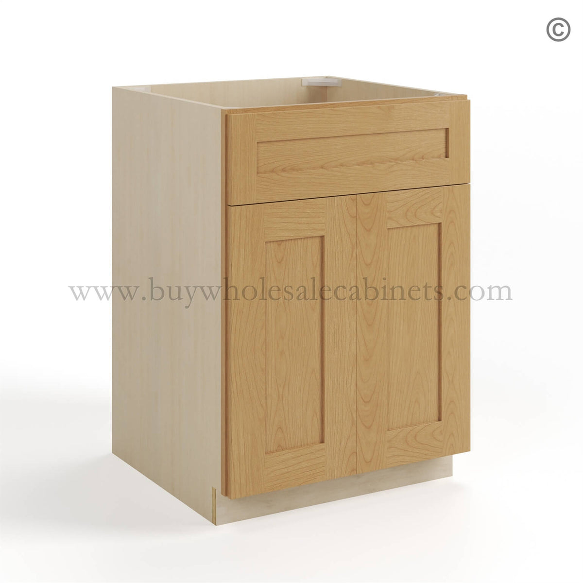 Treasure Chest Shaker Single Vanity Sink Base Cabinet