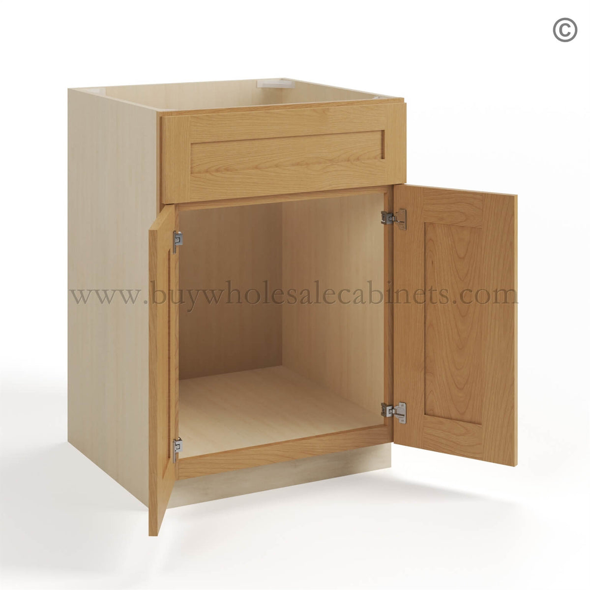 Treasure Chest Shaker Single Vanity Sink Base Cabinet