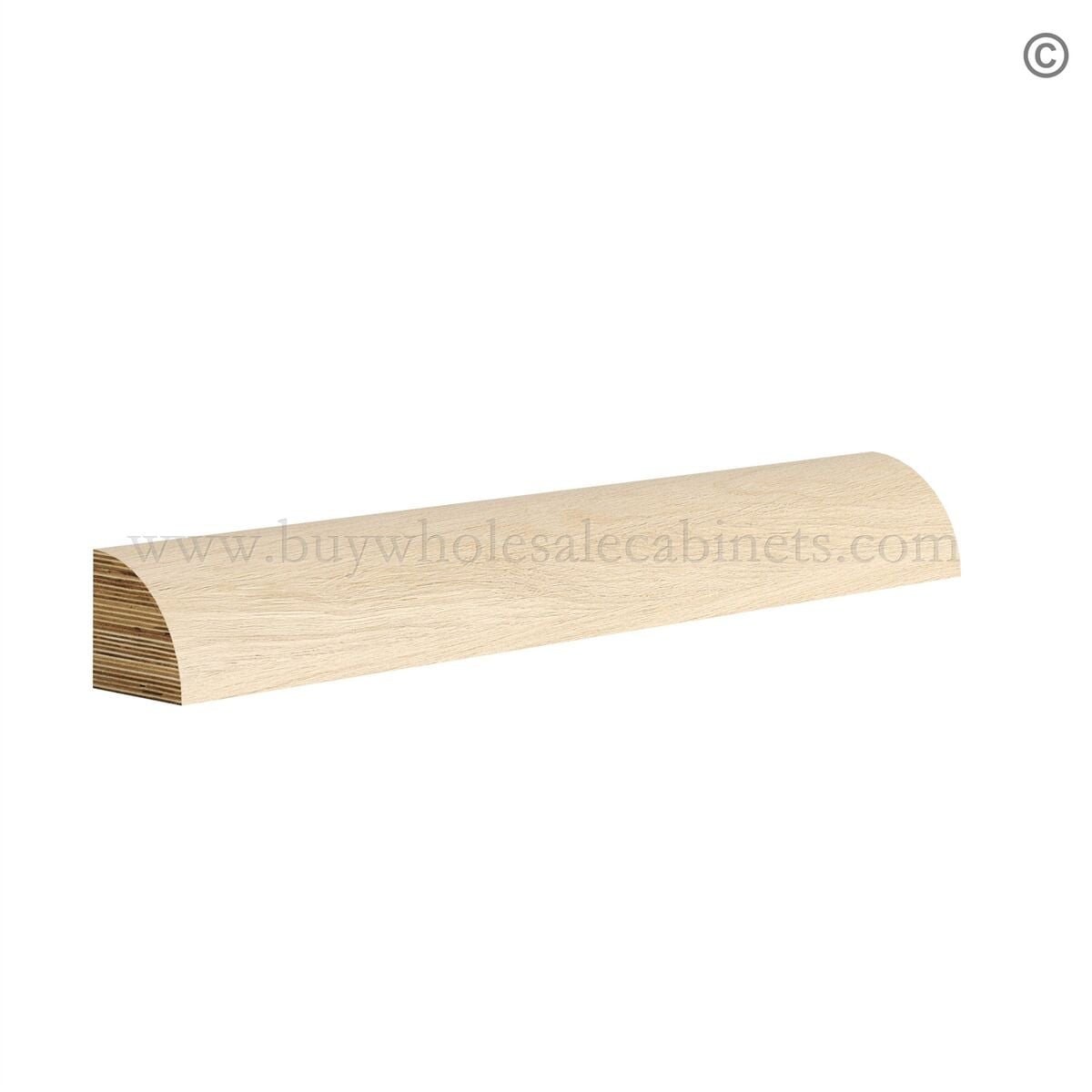 Unfinished Shaker Quarter Round Molding (96″)