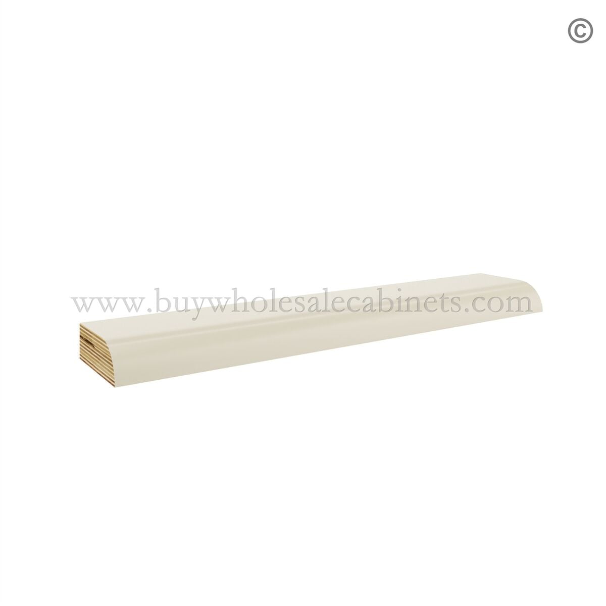 Frameless Ivory White Scribe Molding