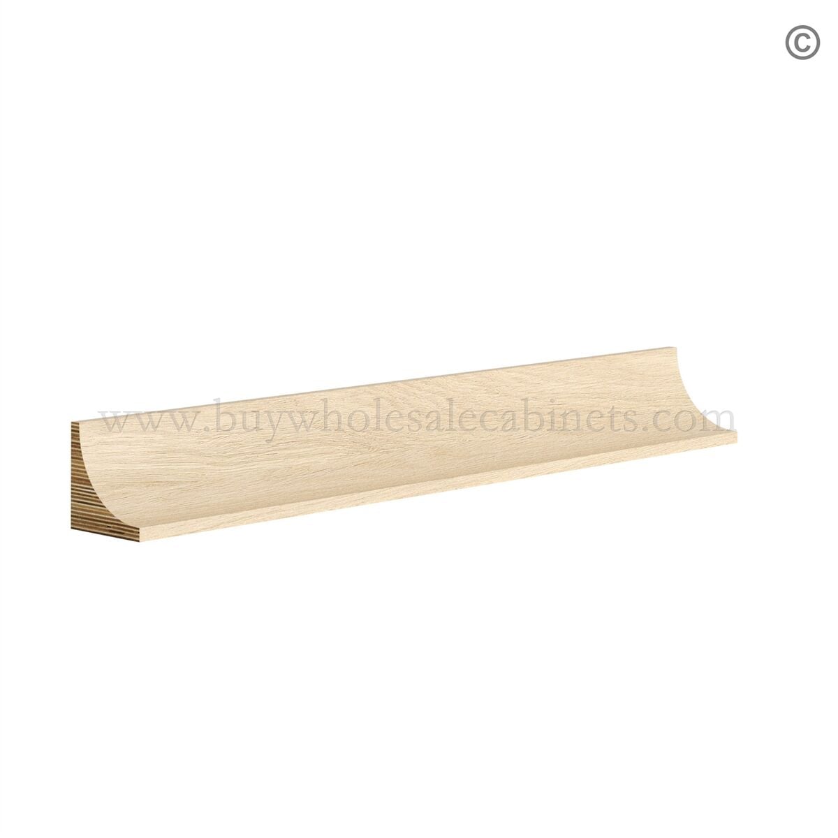 Unfinished Shaker Inner Corner Molding (96″)