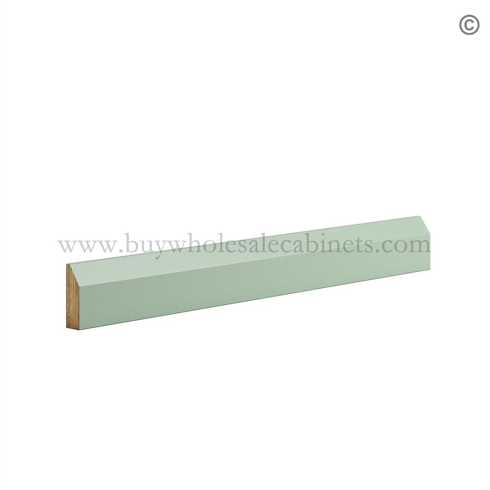 Jade Green Shaker Scribe Beveled Molding (96″)
