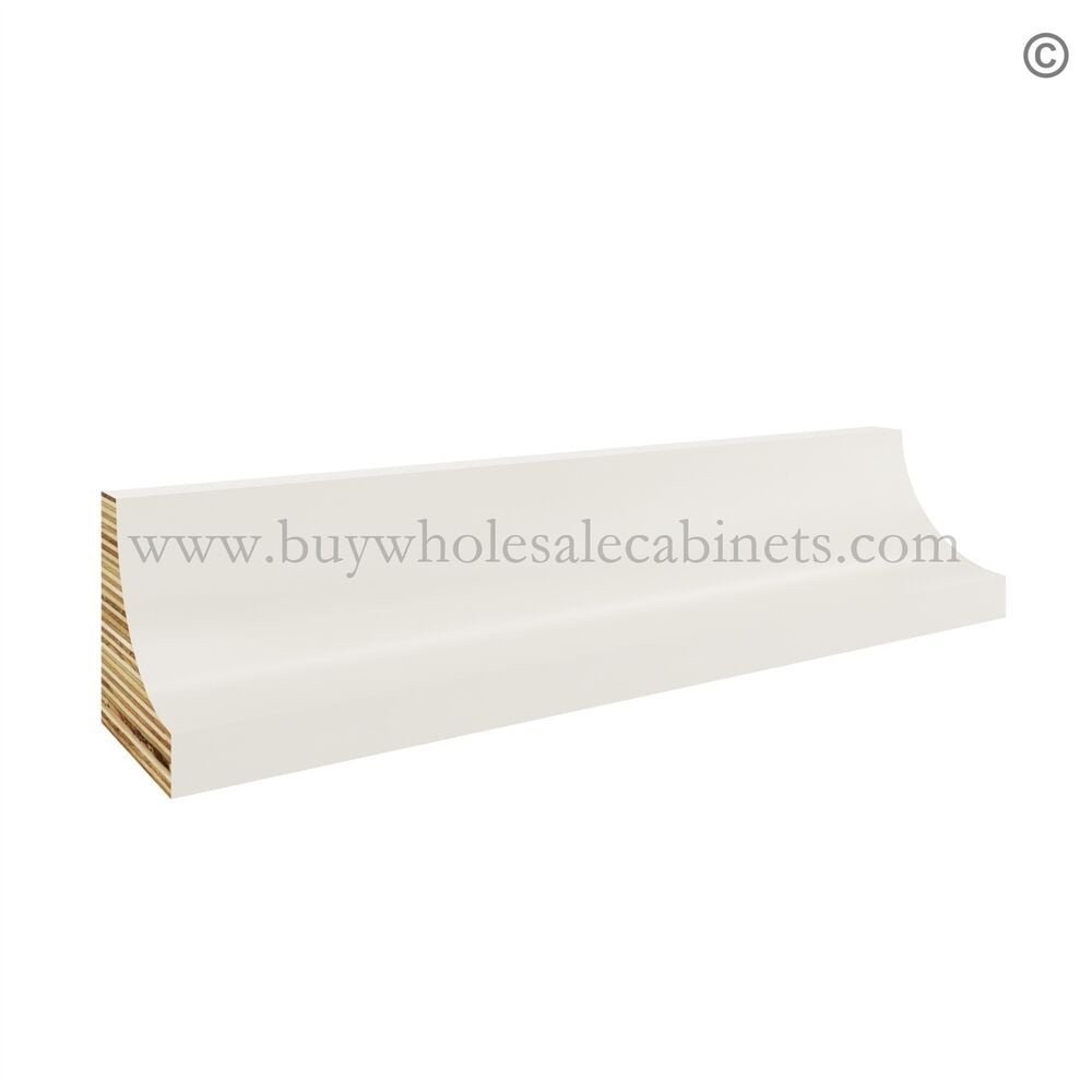Frameless Pearl White Inside Corner Trim