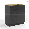 Slim Black Shaker Vanity Combo with Drawers