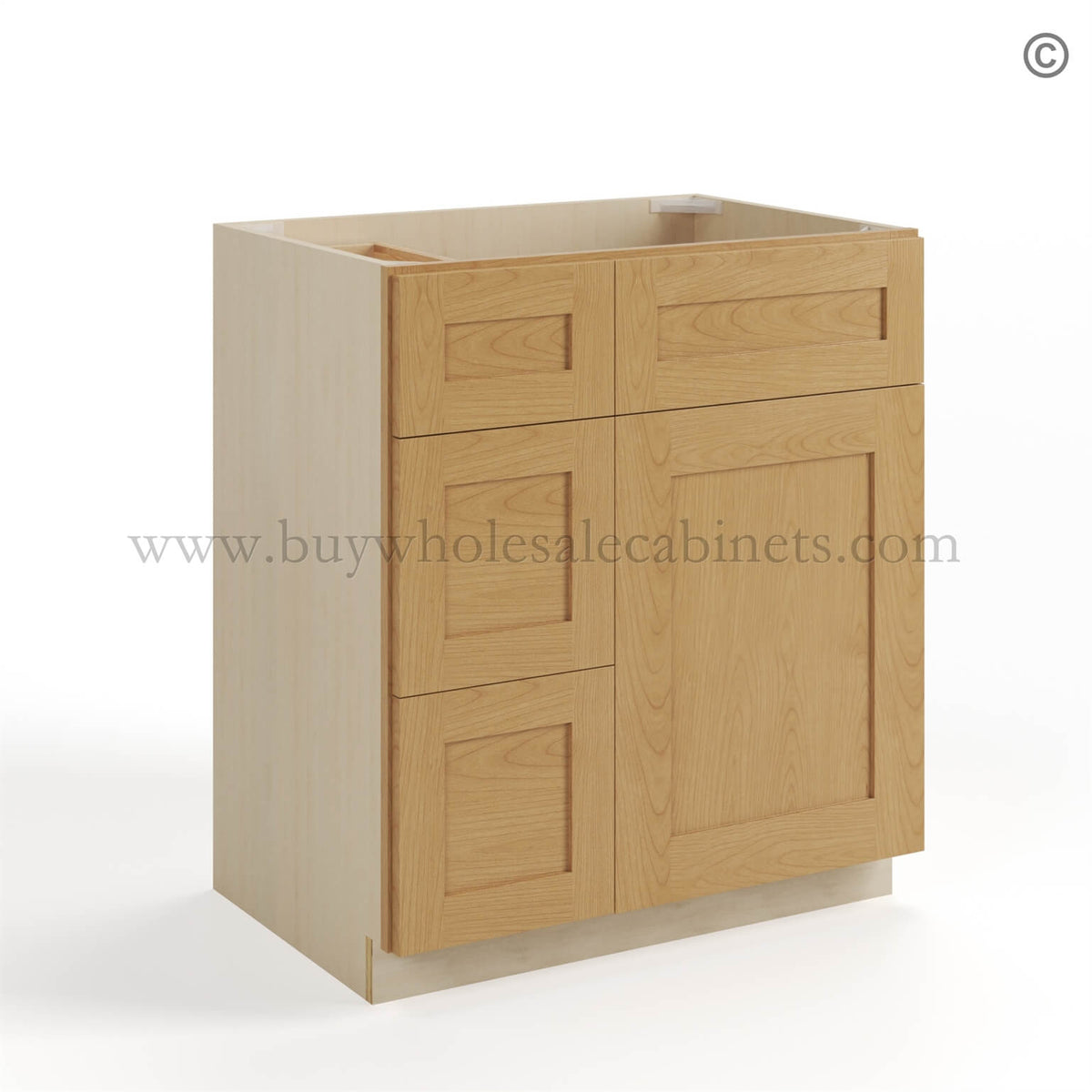 Treasure Chest Shaker 30″ W Vanity Combo with Drawers