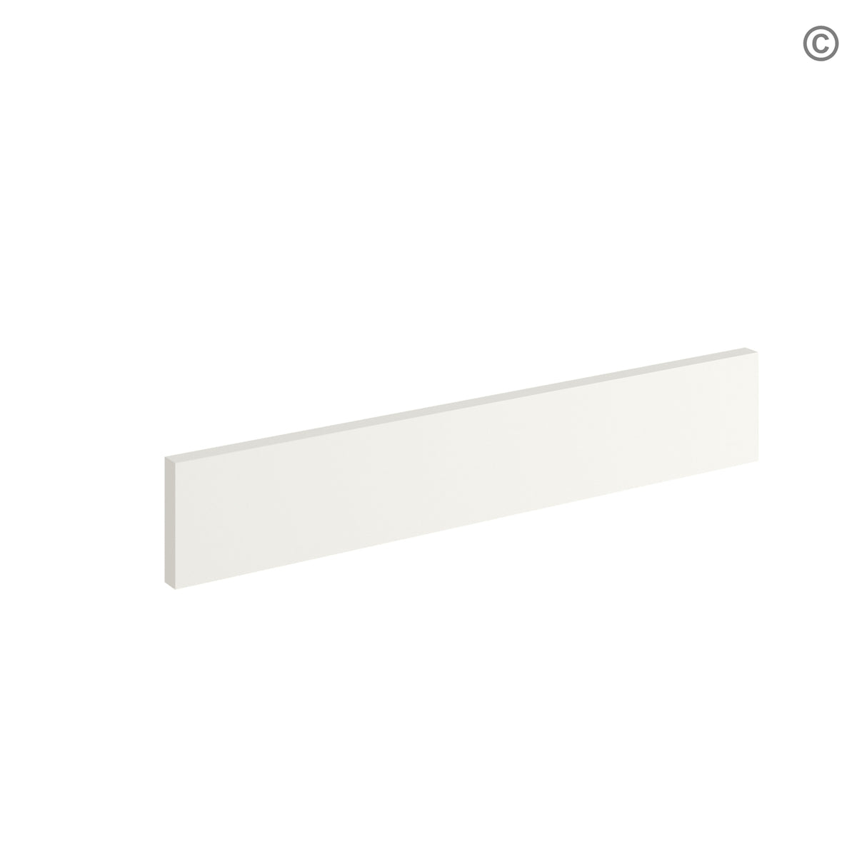 Charleston White Raised Panel Toe Kick