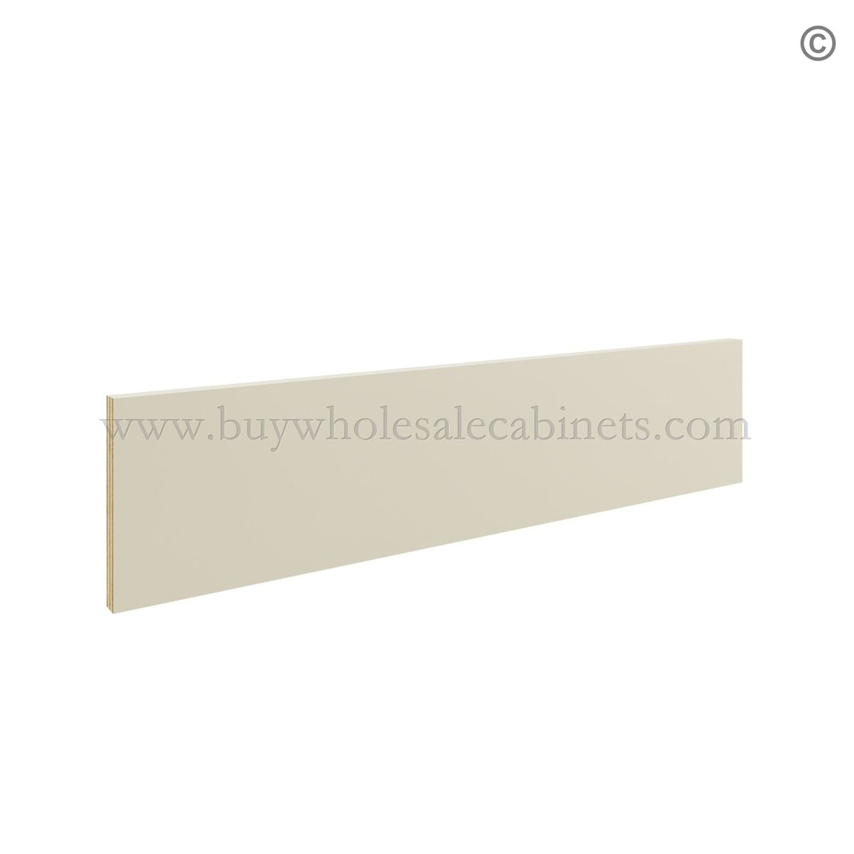 Frameless Ivory White Toe Kick