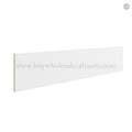 Frameless Modern White Shaker Toe Kick