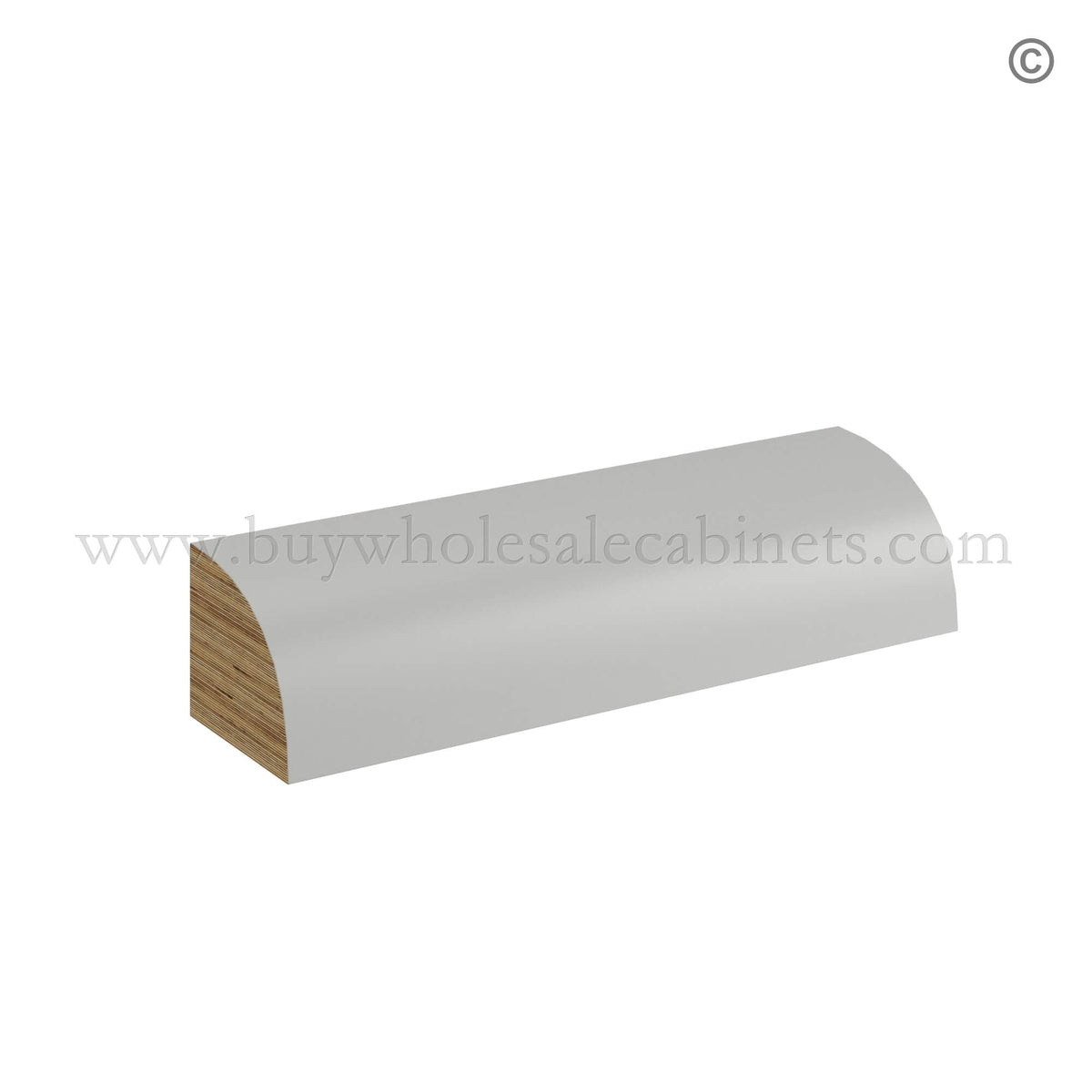 Dorian Gray Shaker Quarter Round Molding