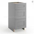 Frameless Graphite Gray Vanity Base Drawer Cabinet – 3 Drawers