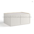 Dove White Slim Shaker Refrigerator Wall Cabinet with Double Door