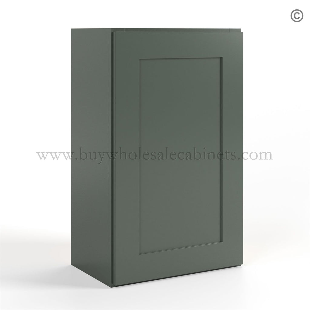 Green Shaker 30″ H Single Door Wall Cabinet