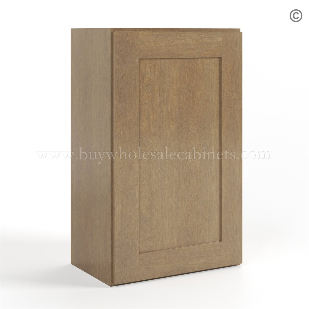 Rustic Wood Shaker 30″ H Single Door Wall Cabinet