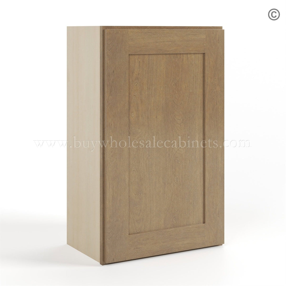 Rustic Wood Shaker 30″ H Single Door Wall Cabinet