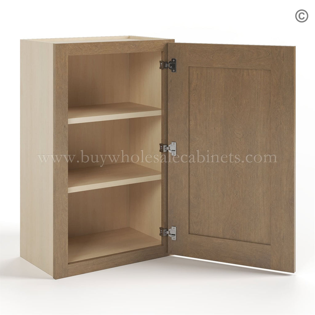 Rustic Wood Shaker 30″ H Single Door Wall Cabinet