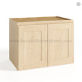 Unfinished Shaker 12″/15″/18″/21″ Wall Cabinet Double Door