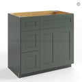 Green Shaker 36″ W Vanity Combo with Drawers