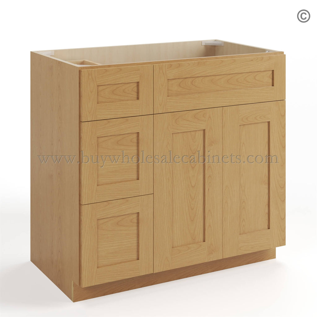 Treasure Chest Shaker 36″ W Vanity Combo with Drawers