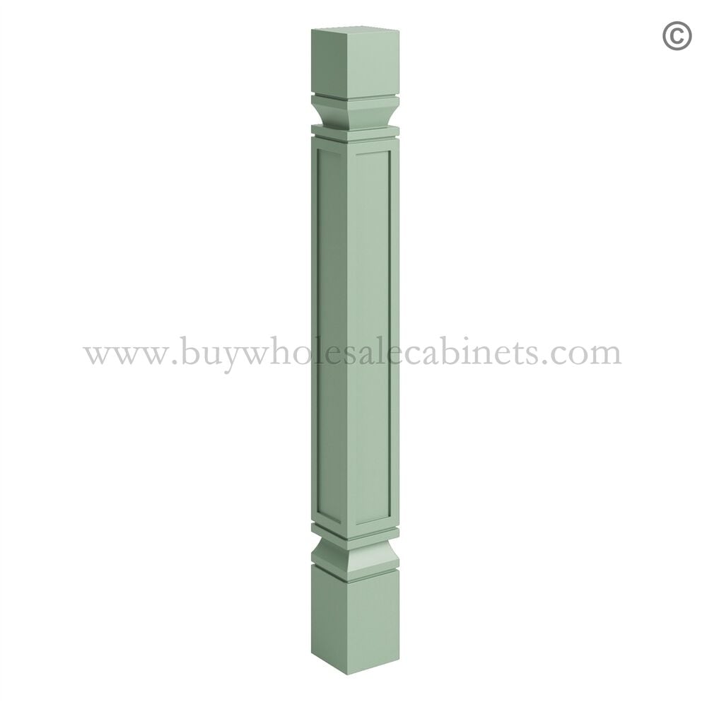 Jade Green Shaker Post – 3.5″W X 34.5″H X 3.5″D