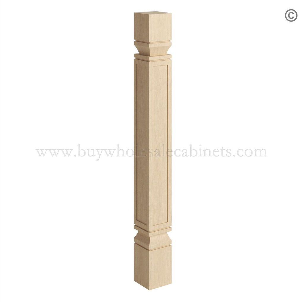 Unfinished Shaker Post – 3.5″W X 34.5″H X 3.5″D