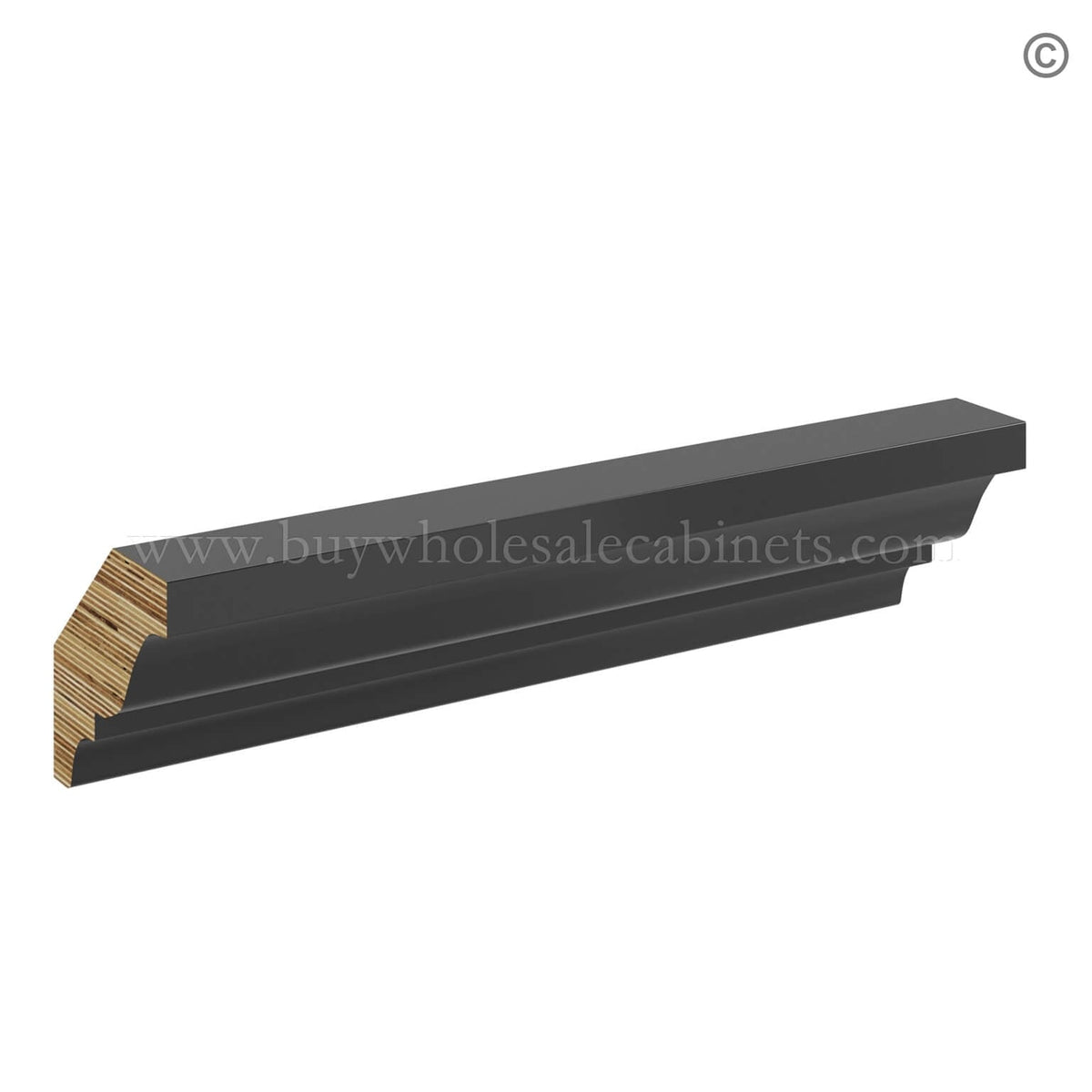 Black Shaker Crown Moulding