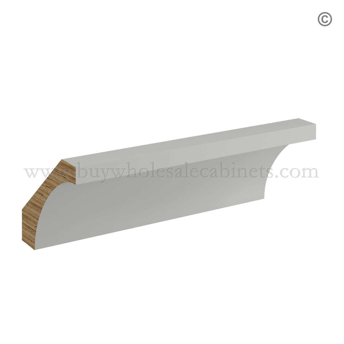 Dorian Gray Shaker Crown Moulding 2 1/4″ Tall