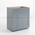 Gray Shaker 30″ W Vanity Combo with Drawers