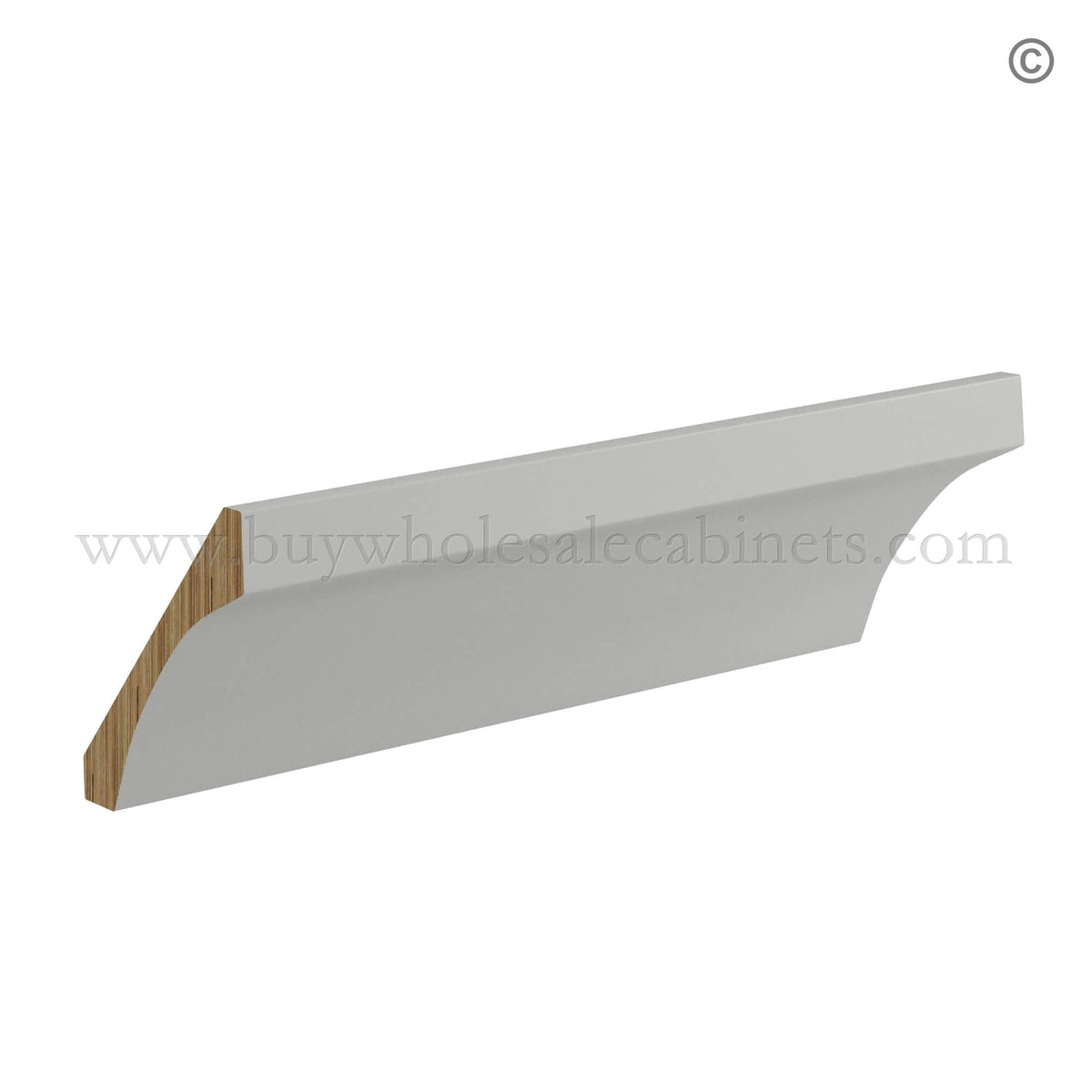 Dorian Gray Shaker Crown Moulding 3 5/8″ Tall