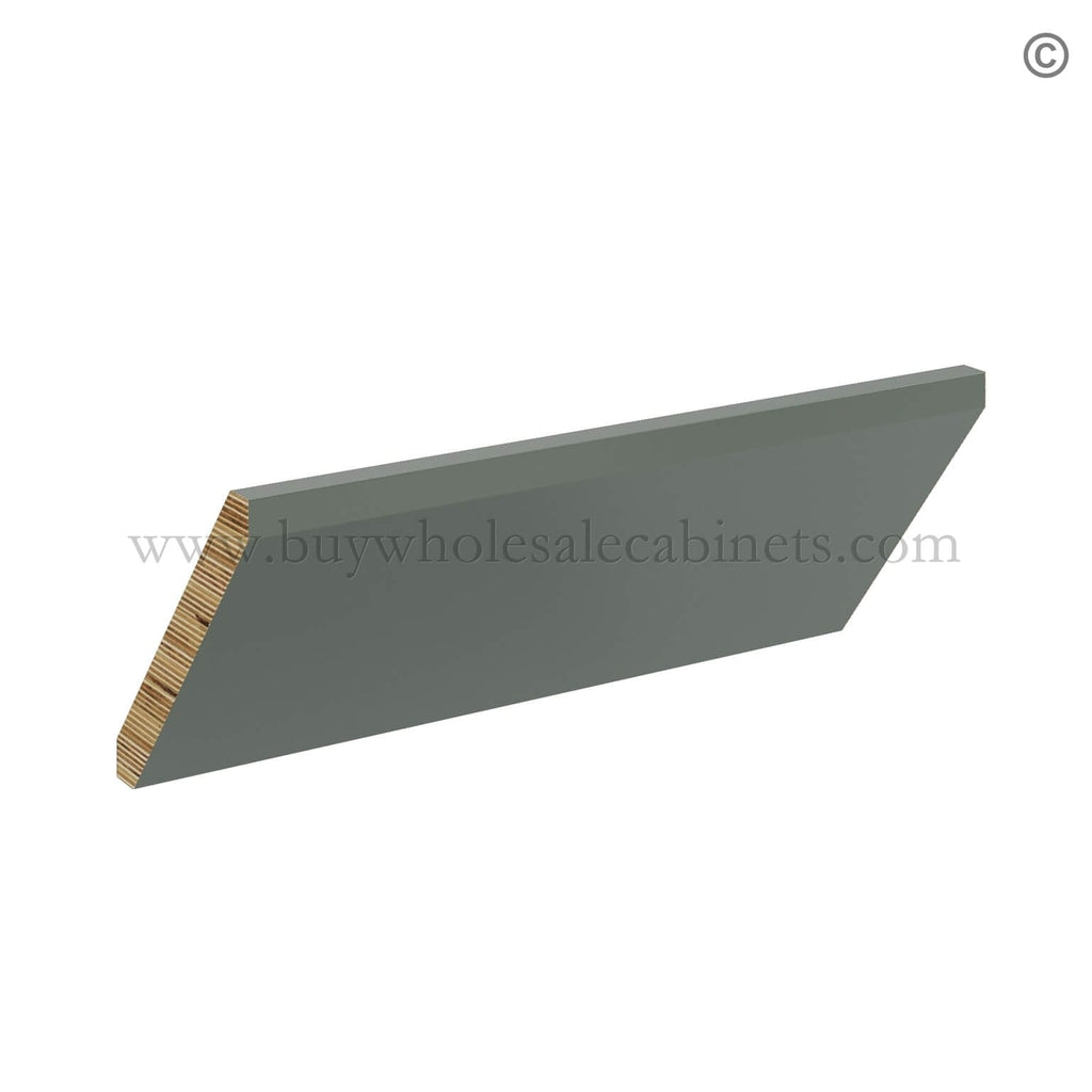 Green Shaker Angle Crown Moulding