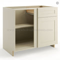 Frameless Ivory White Base Blind Cabinet